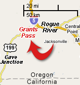 Grants Pass Oregon map